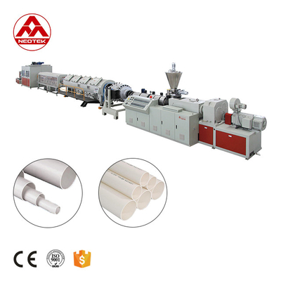 16-63 Línea de extrusión de tuberías de PVC con apilamiento automático y velocidad de tornillo a 32,9 rpm