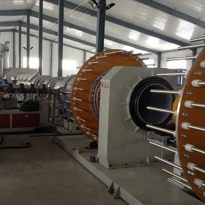 Máquina de extrusión de plástico automática de tornillo único de 380V 50hz para línea de extrusión de tuberías HDPE