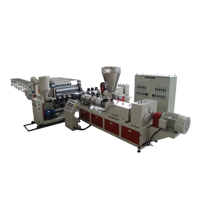 Planta de fabricación de doble tornillo Máquina de fabricación de baldosas vidriadas línea de extrusión con diseño