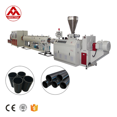 Línea de extrusión de tuberías SLG63 PE de un solo tornillo de 125 kW para profesionales del suministro de agua y gas