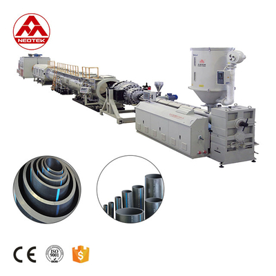 70kW de potencia Diseño de un solo tornillo LG63 Línea de extrusión de tuberías de PE de suministro de agua y gas