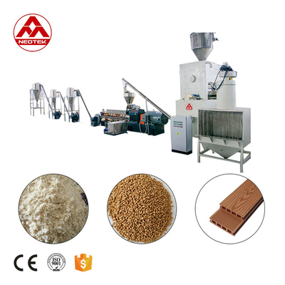 380V 50hz PP PE línea de extrusión de pelletización de madera con velocidad de tornillo de 1500 rpm