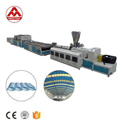 380V 50hz Línea de extrusión de láminas huecas de PVC de tensión con diseño de relación L/D de 1 tornillo 156