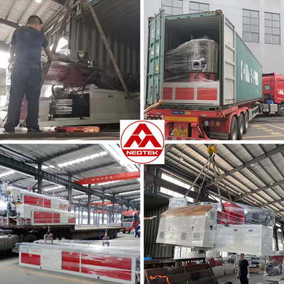 380V 50hz Línea de extrusión de láminas huecas de PVC de tensión con diseño de relación L/D de 1 tornillo 156