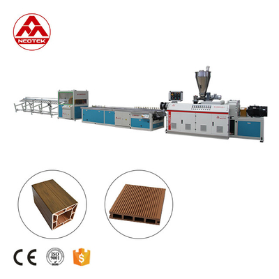 Línea de extrusión de WPC con doble tornillo cónico de 100 kW con tecnología avanzada