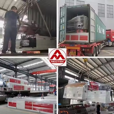Línea de producción de hojas de espuma de PVC con motor SIEMENS como motor principal